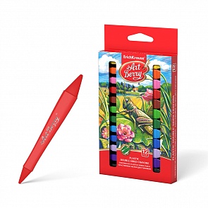 Двухсторонние пластиковые мелки ArtBerry 12 цветов (Erich Krause, 33115)